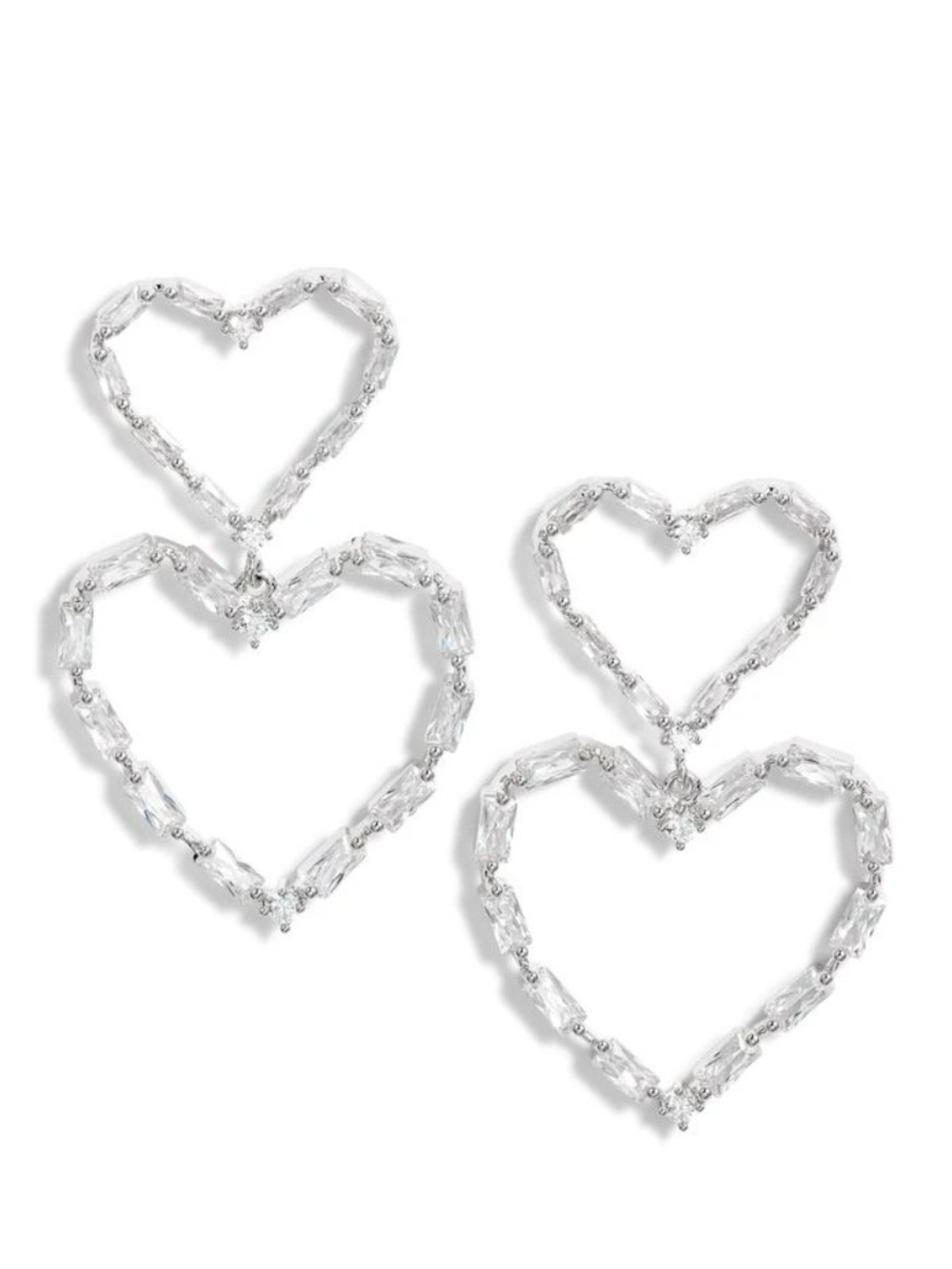 Nordstrom’s Demi-fine Cubic Zirconia Open Heart Drop Earrings